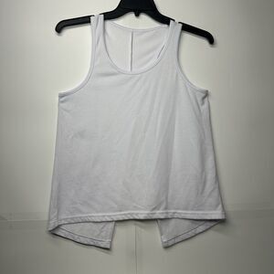 Urban Groove Women's White Tank Top M High Low Hem Sleeveless Casual Shirt